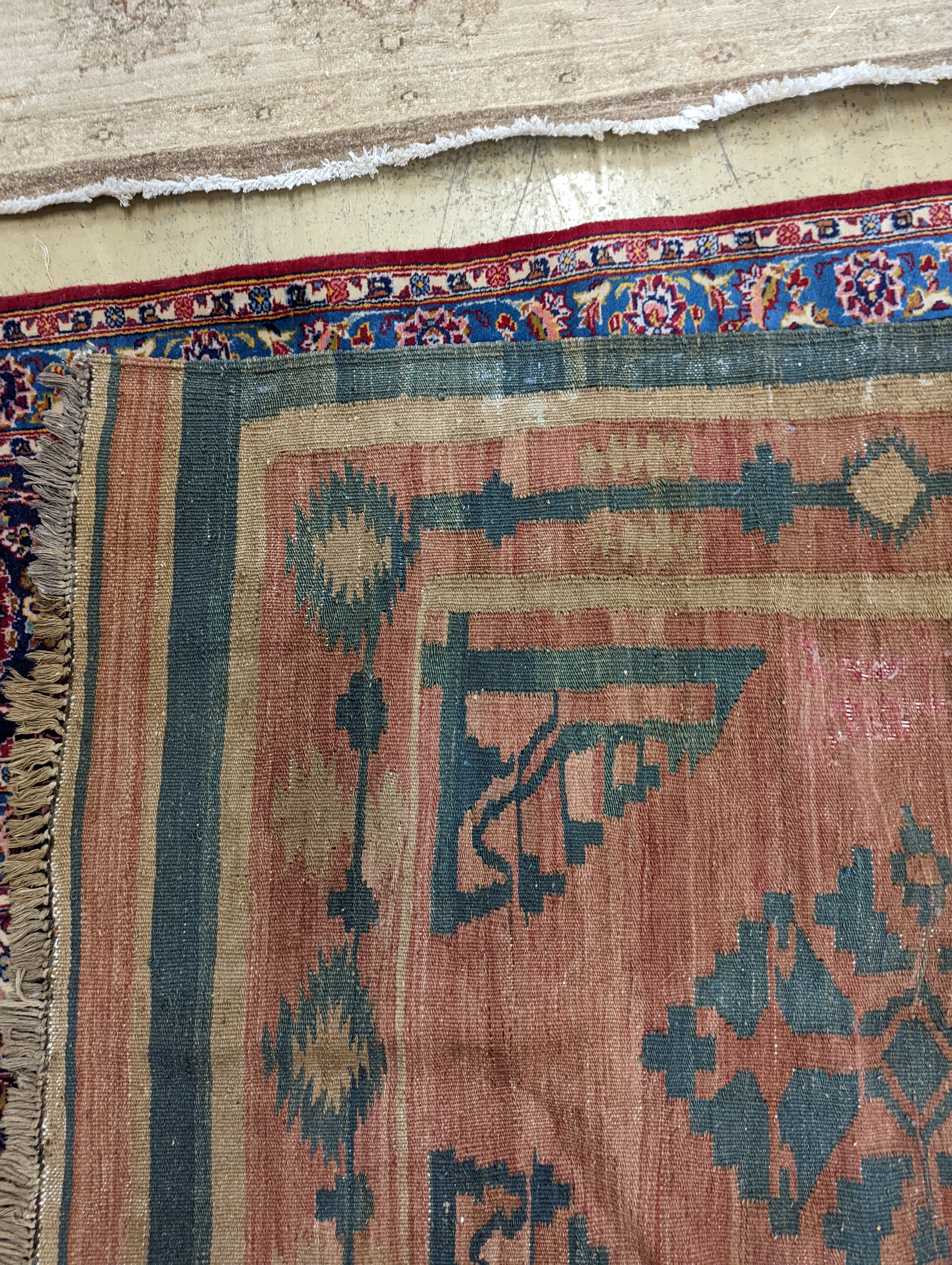 A Kelim carpet, 136 x 130cm
